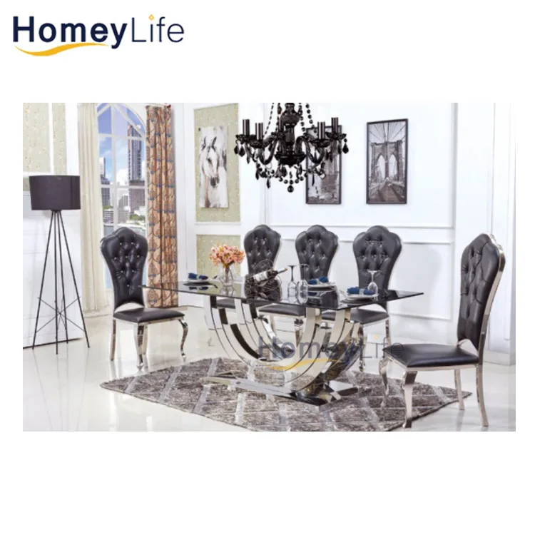 6ft Long Stainless Steel Wedding Banquet Dining Table Gold Frame with White Top