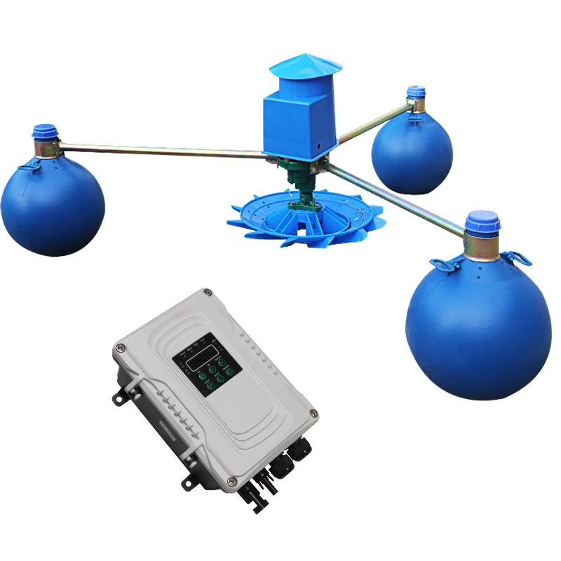 dc 48v fish farming oxygen aerator impeller type solar aerator portable china manufacturer