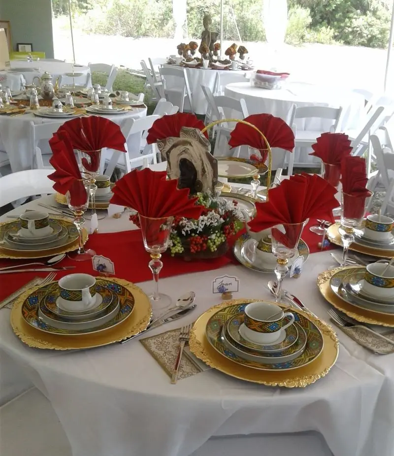 2022 hot sale 20pcs dinner set for habesha saba design