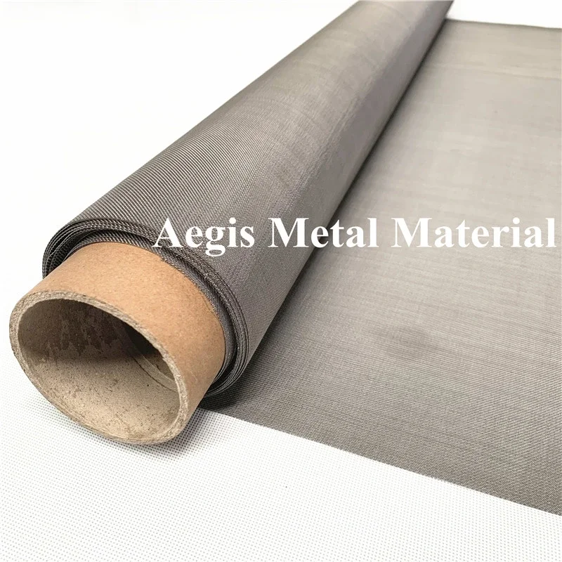 High Purity 0.025mm 50 80 100 120 150 180 200 220 250 300 400 500 600 Micron Titanium Wire Mesh
