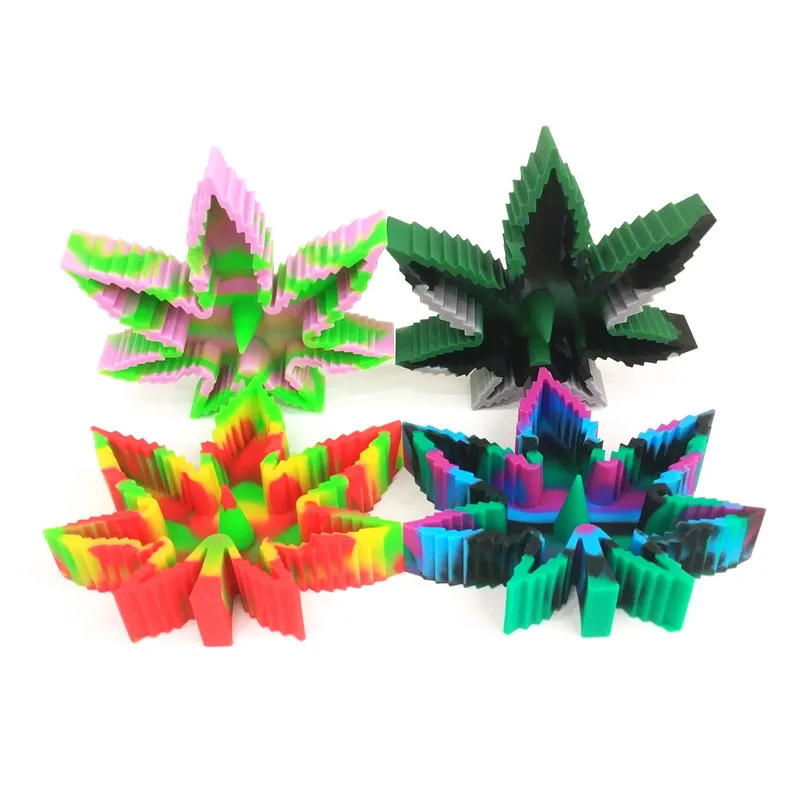 Unbreakable Heat resistant Silicone Leaf portable Ashtray for car ashtray home Decorative Tray for Cigarette Ashtray