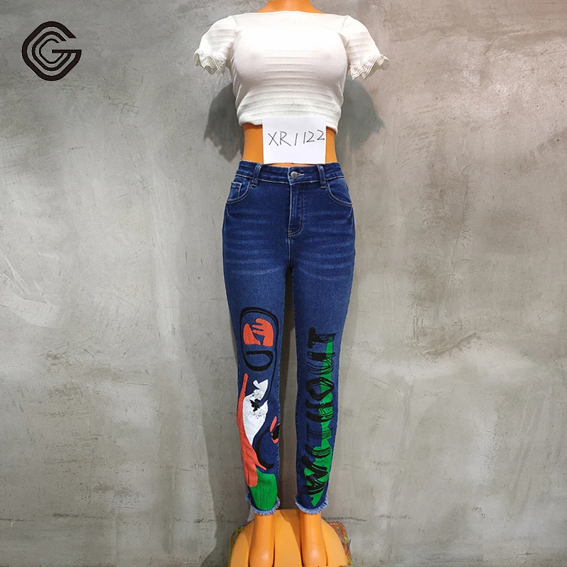 Customized Designs Ladies Denim Pants Pattern Straight Fit Straight Leg Jeans