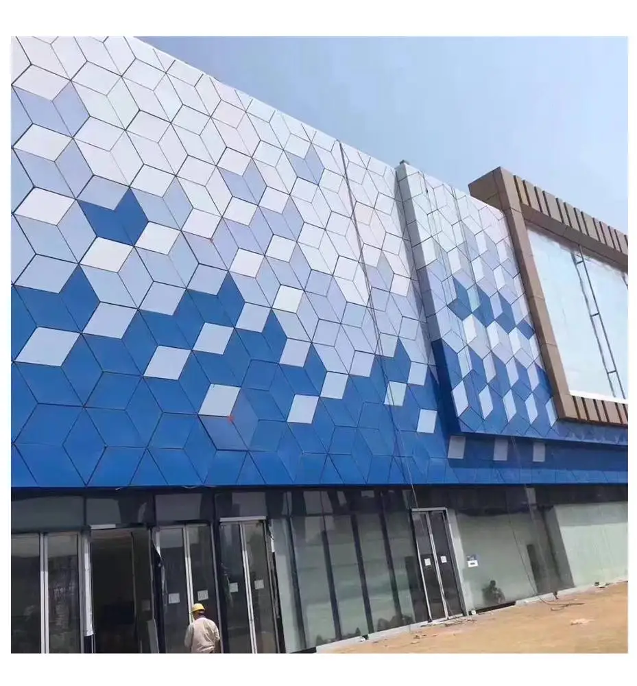 American style exterior facade perforated aluminum plates for exterior facades