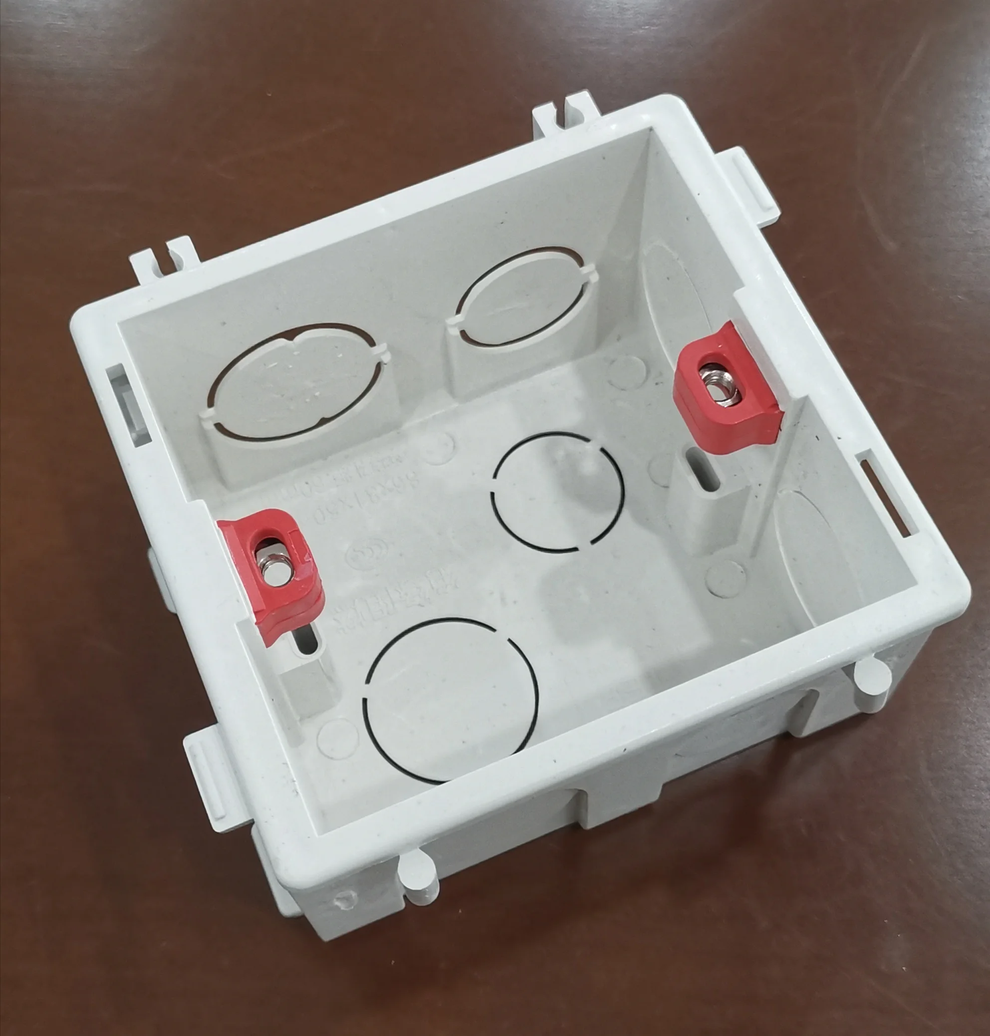 Plastic Blue Red 86*86*45 PVC Conduit Fitting Sunk Box PVC Surface Plastic Shallow Electrical Junction Box for Wire
