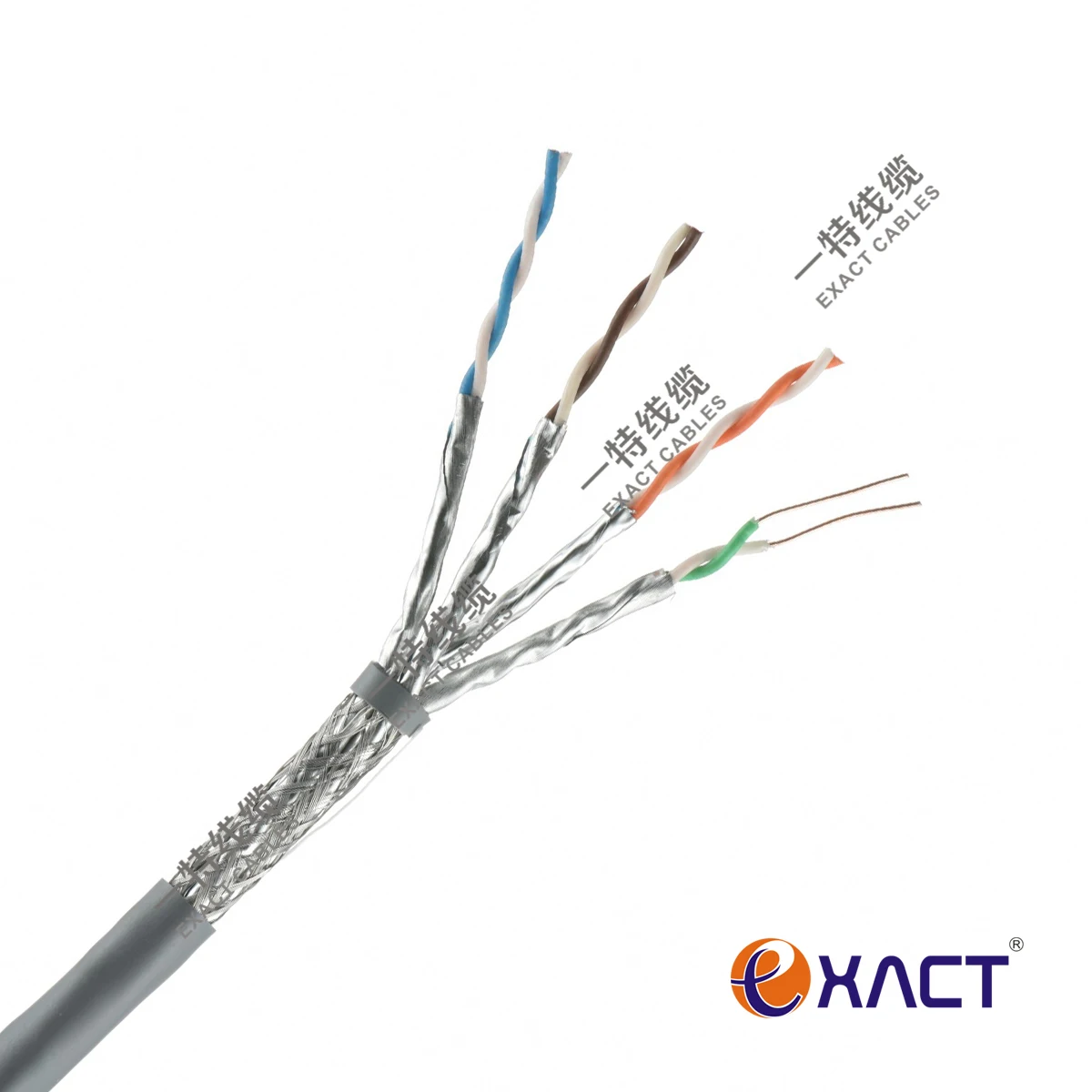 Wholesale Shielded Waterproof 1000Ft 305m OEM 23Awg cat8 high speed CCA/CCS/CU/BClan cable