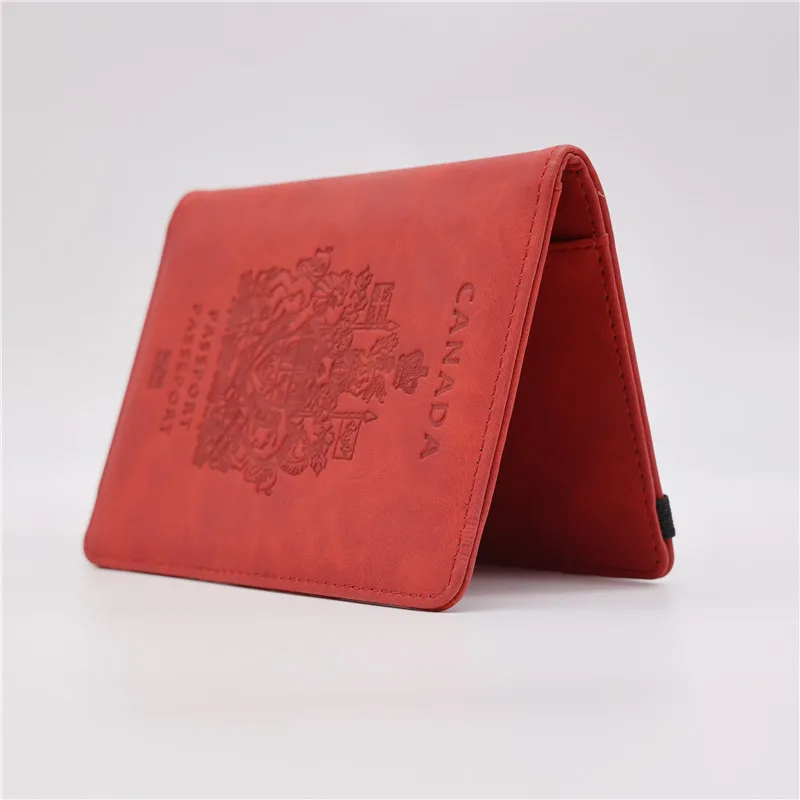 RFID passport holder leather passport bags family travel wallet with pockets certificate bags case booklet passport cover
