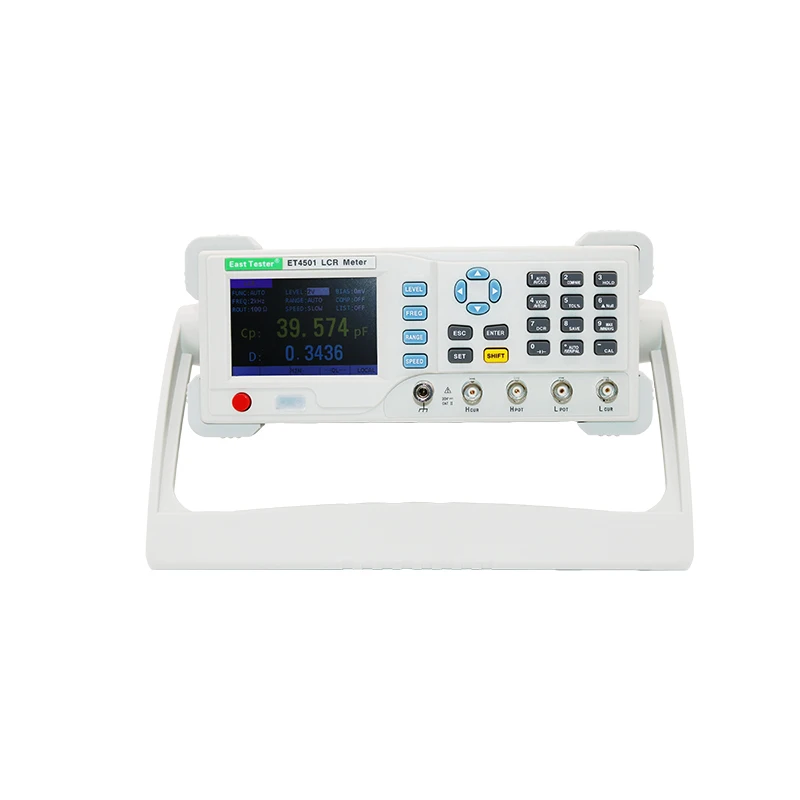 Industrial Grade ET45 Series Digital Electric Bridge LCR Measuring Instrument Component Parameter Analyzer 3.5 Inch Screen