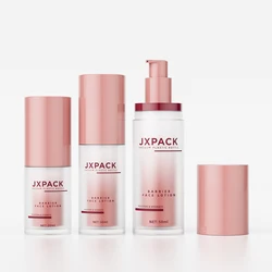 Sustainable refillable double wall 20ml 30ml 50ml airless pump cosmetic acrylic plastic bottle for lotion serum skincare