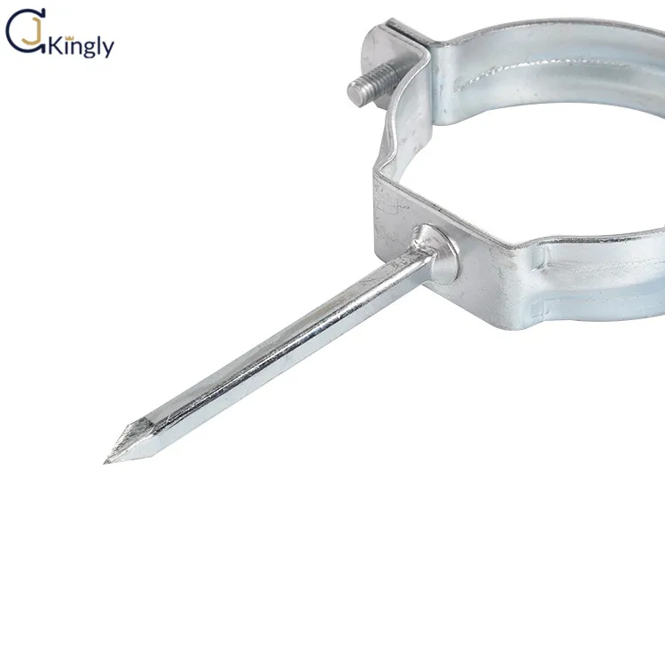1/2 inch  galvanised steel nail tube clamp hammer-In Pin Clamp for Gas and Water Pipe