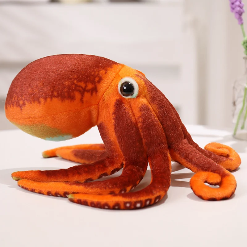 New sunrise wholesale soft cute stuffed Realistic Octopus Plush Giant Stuffed Marine Animals Toy Gifts for Kids with eight legs