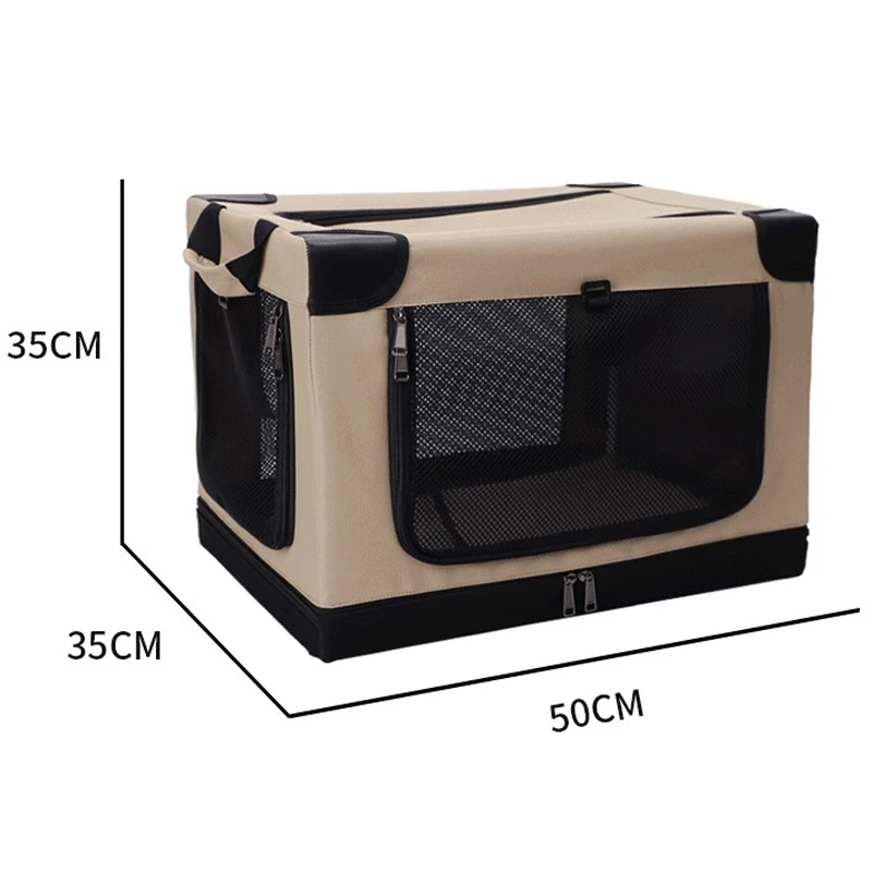 Breathable Pet Cat Dog Carrier Bag Outdoor Travel Crate Soft Sided Foldable Cats Cage Kennel Backpack Pet Shoulder Bag Carrier
