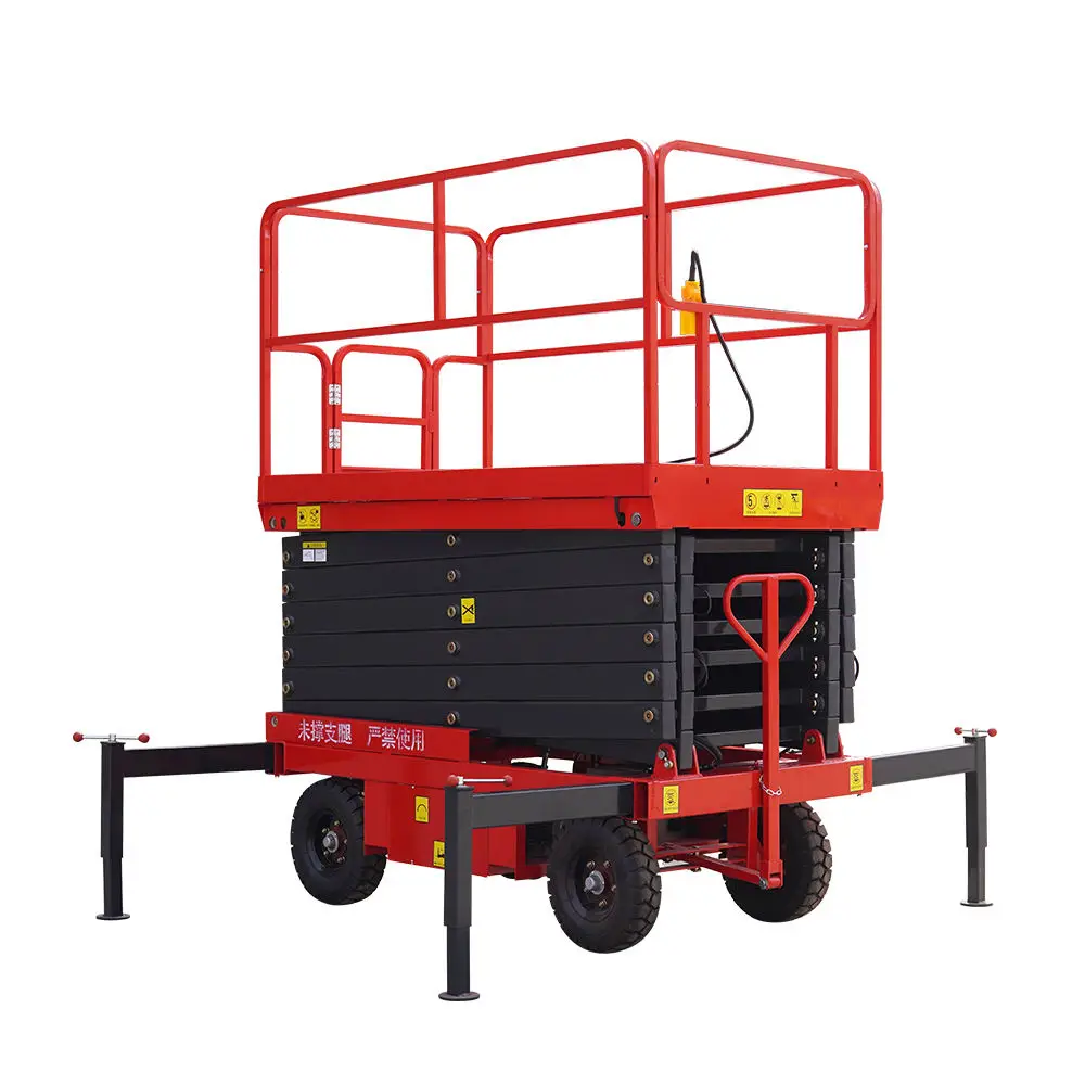 Top Supplier 13 to 59ft Mobile Hydraulic Arm Raising Scissor Lift Platform