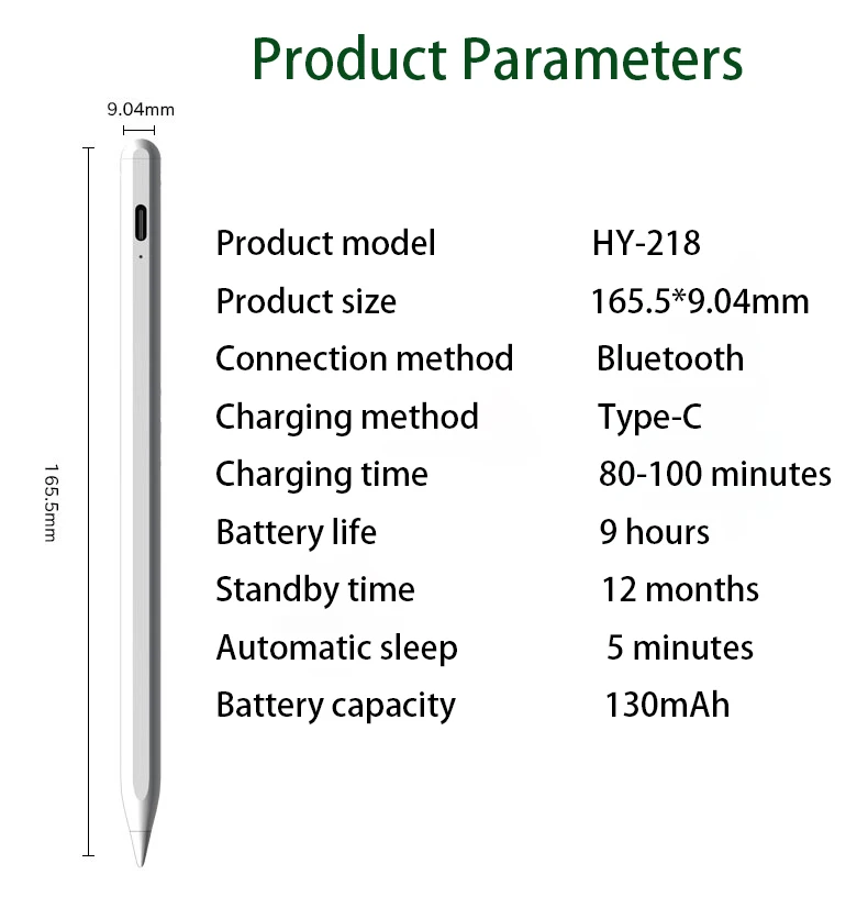 2022 New capatance bluetoothstylus Touch Screens pen With Palm Rejection Active Pencil For Apple Ipad
