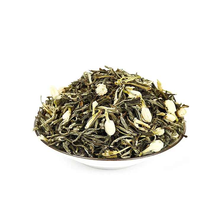 china organic jasmine green tea  leaves loose leaf support OEM service