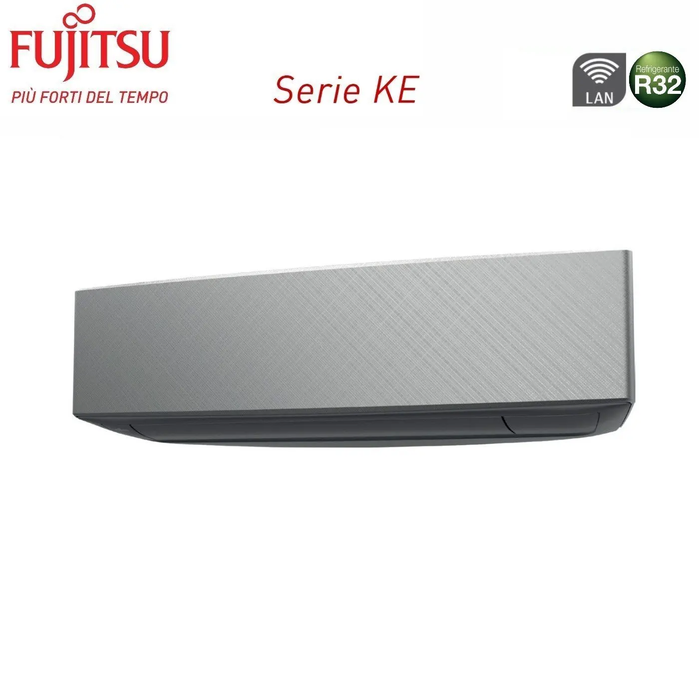 Unità Interna a Parete Fujitsu serie KE серебро 14000 Btu ASYG14KETF-B R-32 Wi-Fi опционально Colore Argento