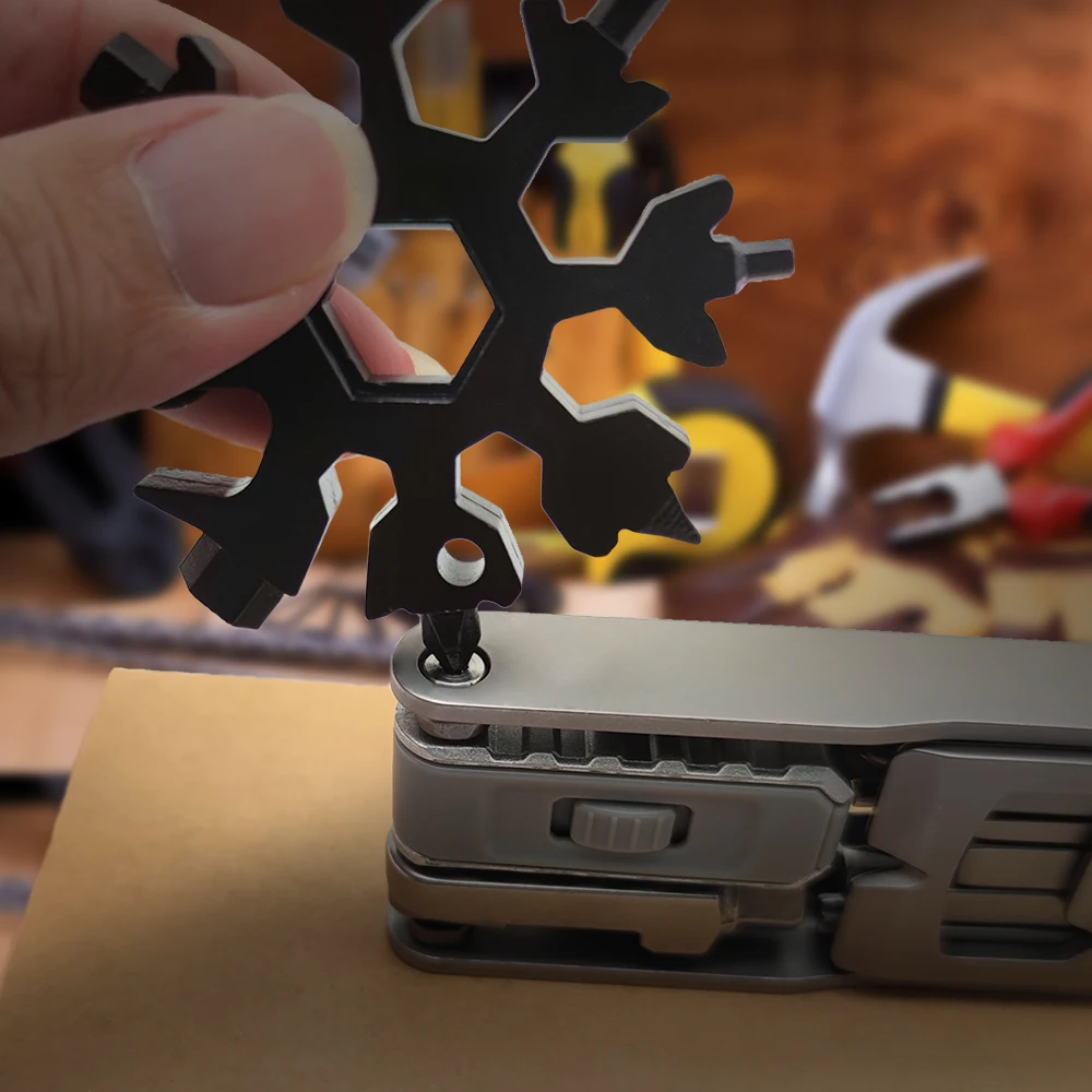 new outdoor snowflakes multitool 20 in 1 snowflake multi tool with bottle opener screwdriver