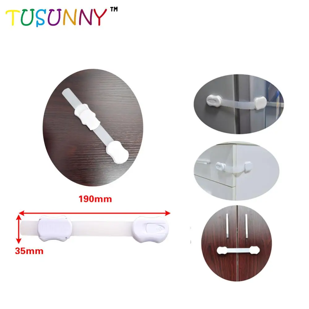 Magnetic Baby Child Kids Cabinet Safety Lock System Strap Lock With Key