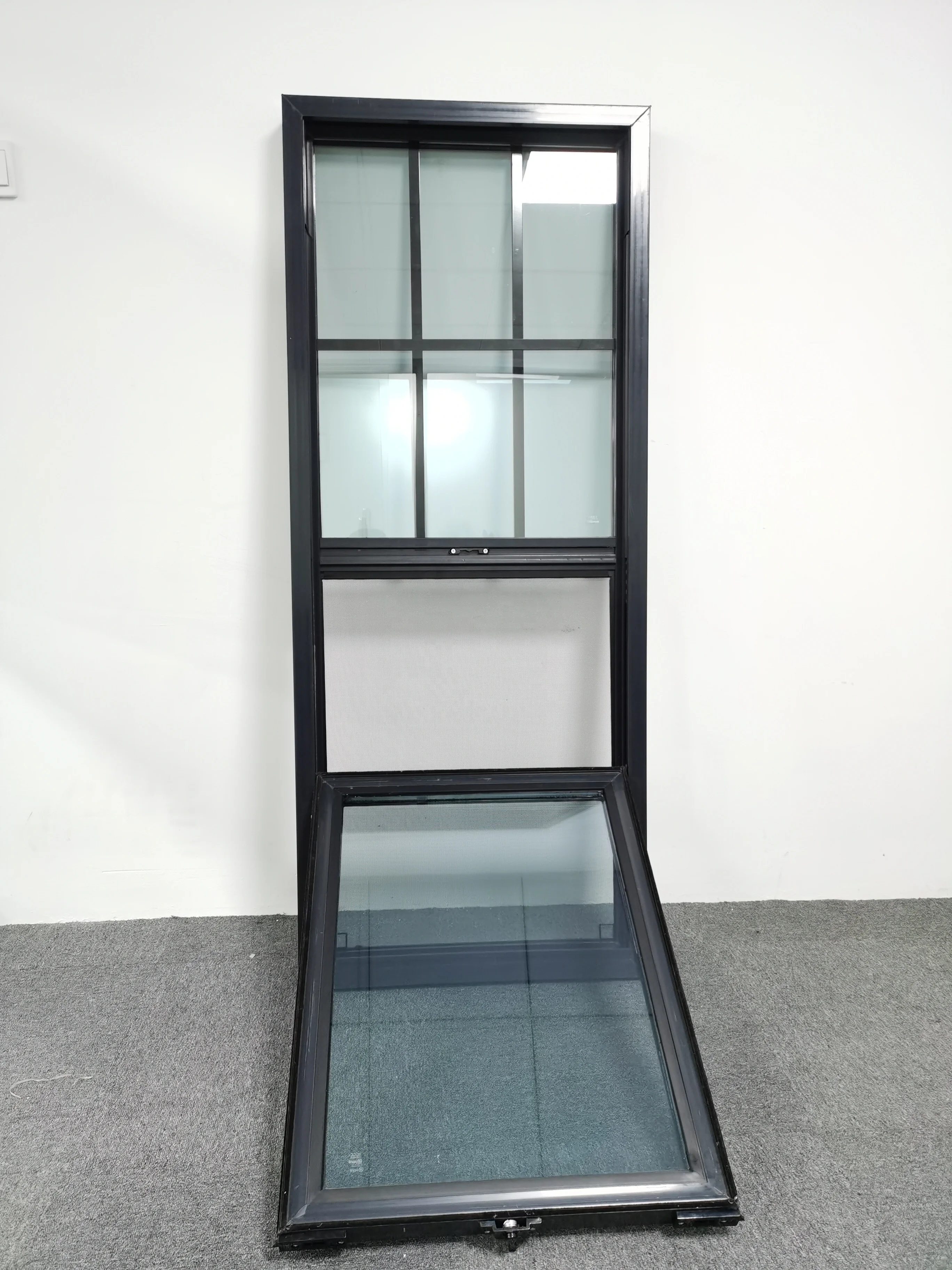 High quality Pvc window double glazed vinyl single hung window