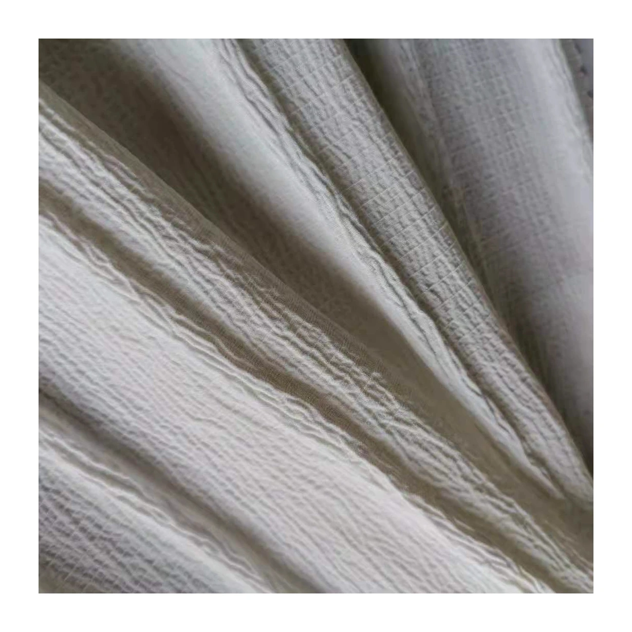 Jacquard Nano Crepe Stripe Chiffon Fabric Wrinkle Stretch Spandex Polyester Chiffon Fabric For Suit Dress Skirt Pants