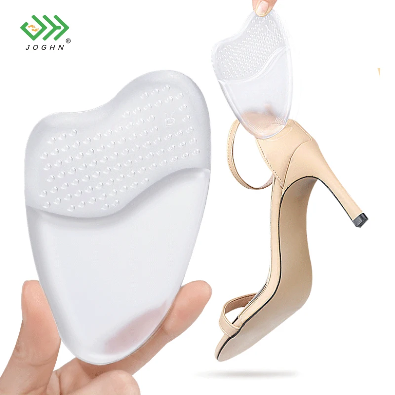 JOGHN Toe Walking Toes Massage Clear Ball of Foot Cushions Thick Stickers Spacer Gel Non-Slip Forefoot Pads