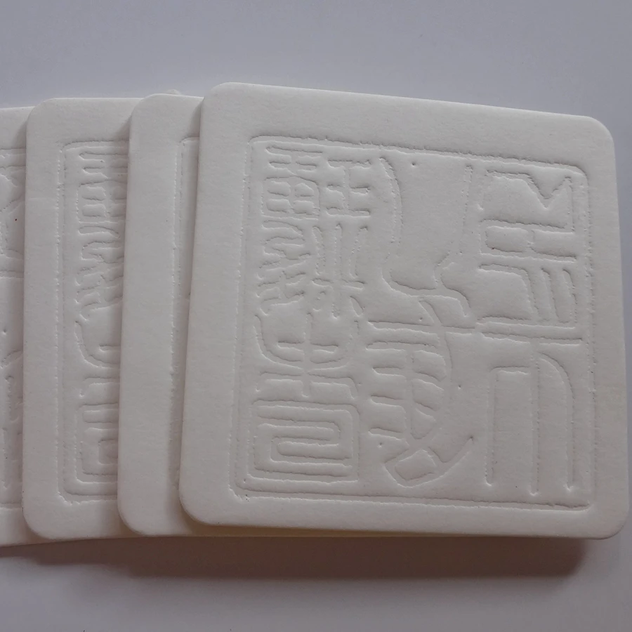 Excitation salient paper coasters absorbent paper coasters Custom logo coasters