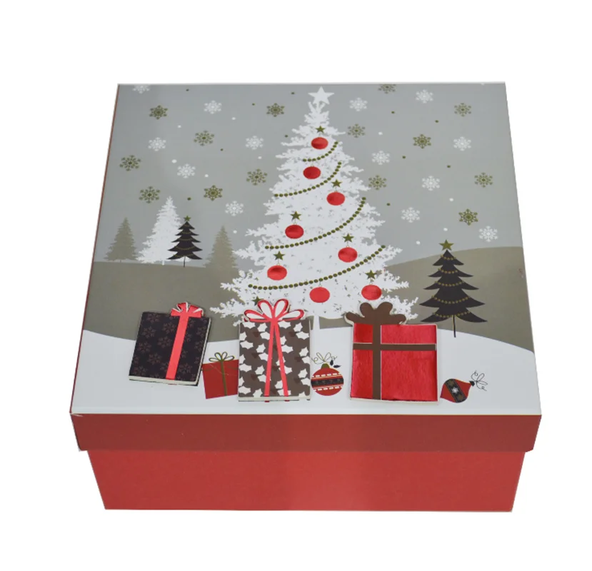 OEM Factory Custom Christmas Cardboard Cheap Gift Boxes Wholesale Sepcial Design Hardcover Box
