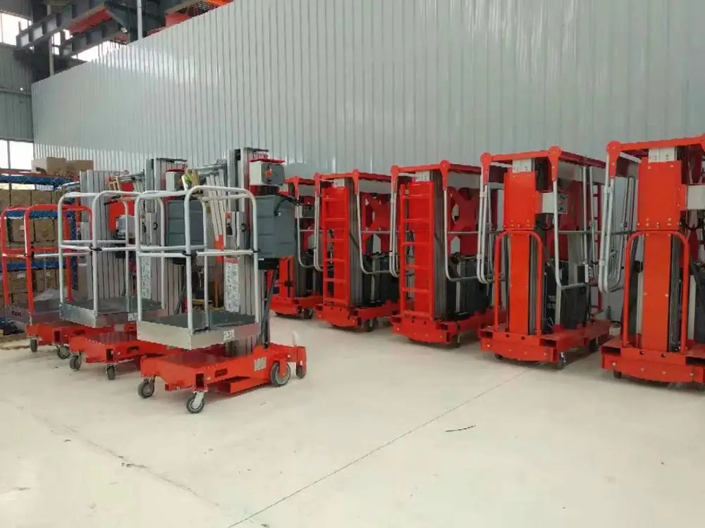 GTWY1-6 manlift алюминиевый сплав гидравлическая портативная одноместная подъемная платформа электрическая