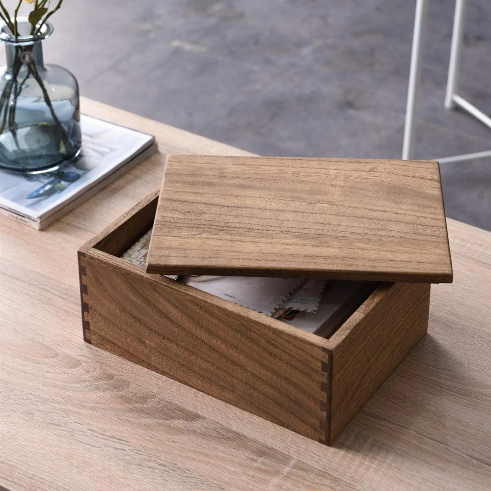 Storage Organizer with Hidden Compartment Drawers wood jewelry box