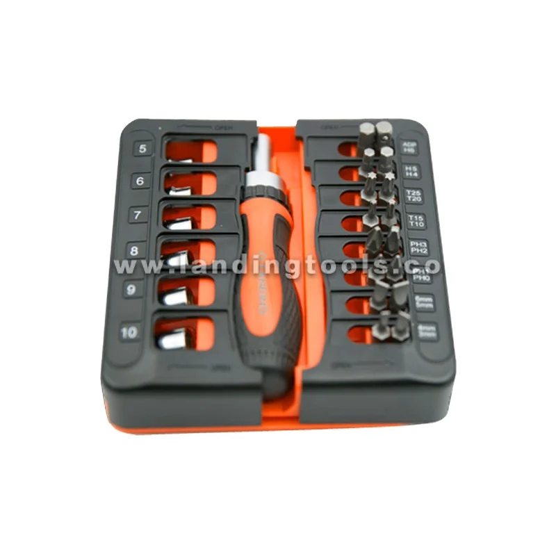 High Quality Low Price Landing 23pcs Ratchet Screwdriver Set Bit