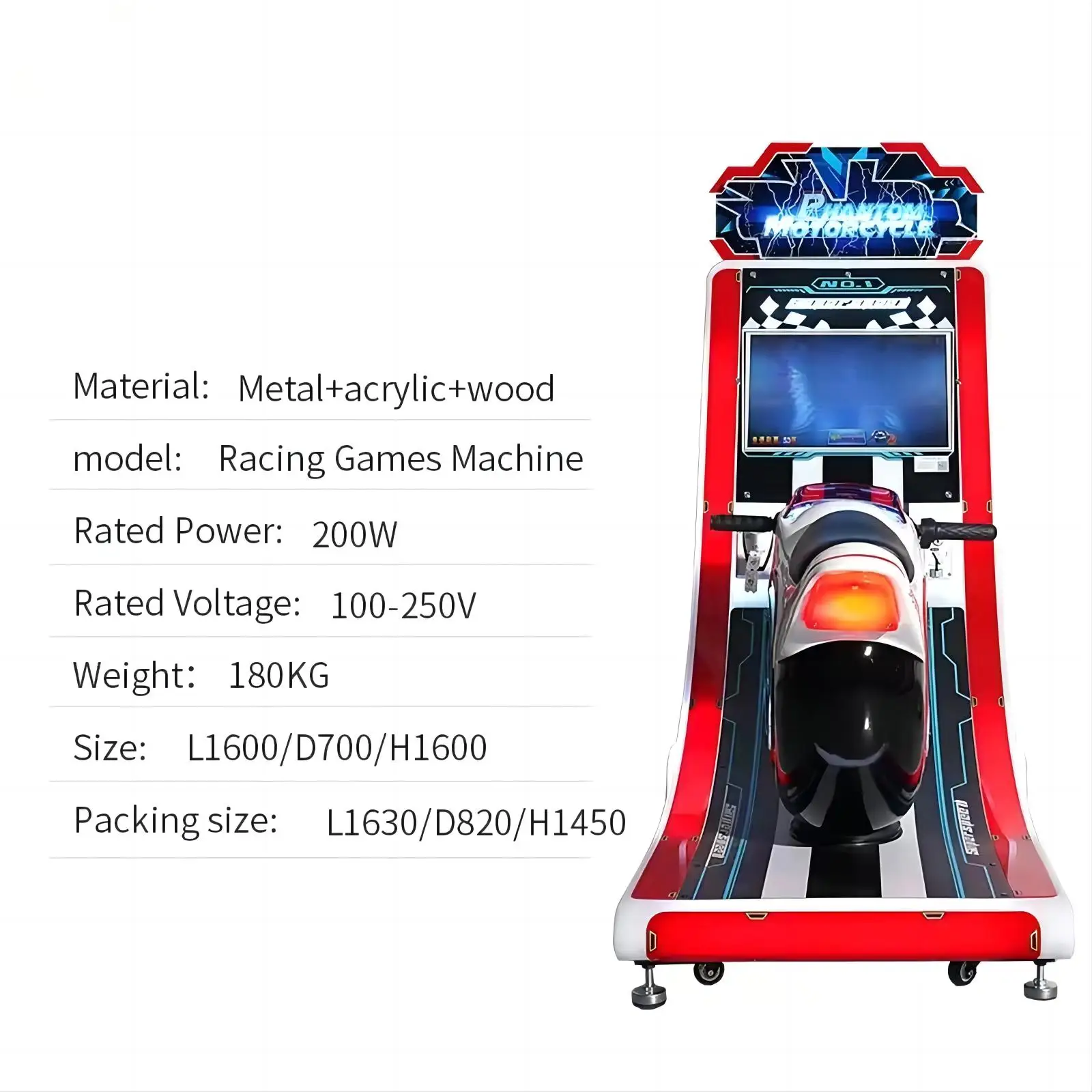 Most Popular High Profit Kids Game Machine Phantom Motorcycle Racing Simulation Game Machine For Sale