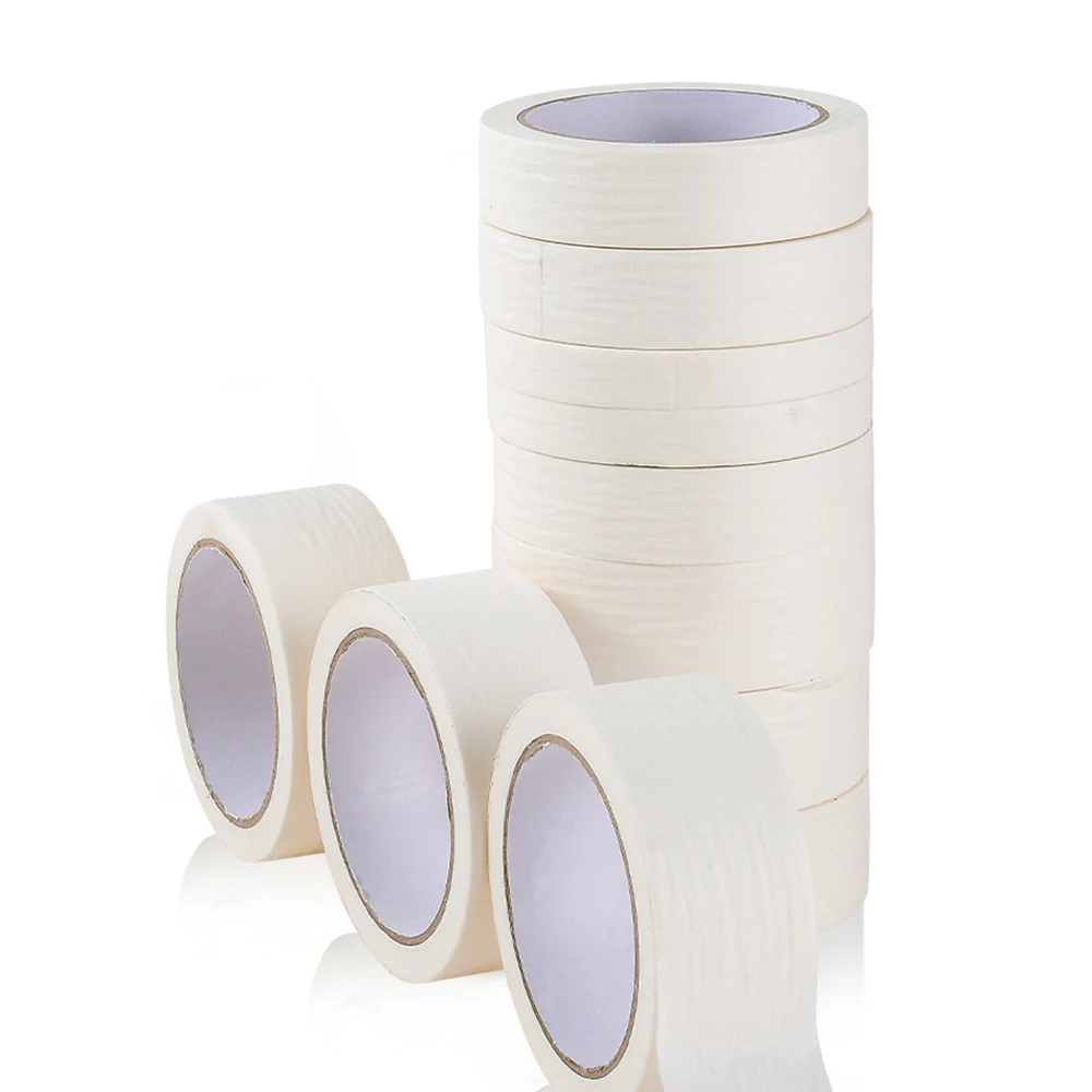 2 inch automotive crepe adhesive paper pre taped masking film tape for car painting