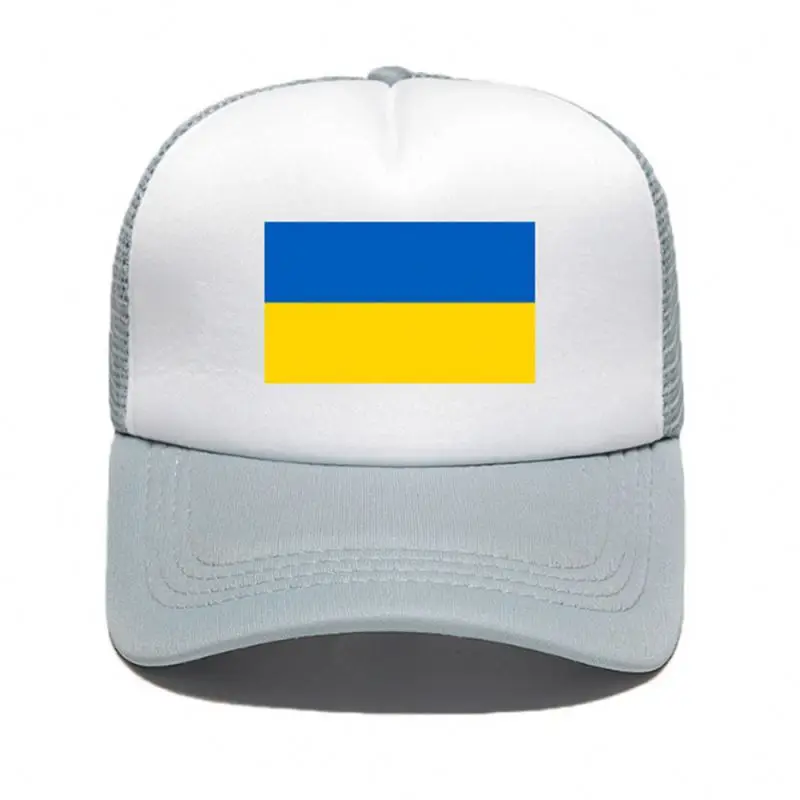 Oxford cloth Ukraine Flags Blue Yellow UKR Ukrainian Ukraine Flag cap custom