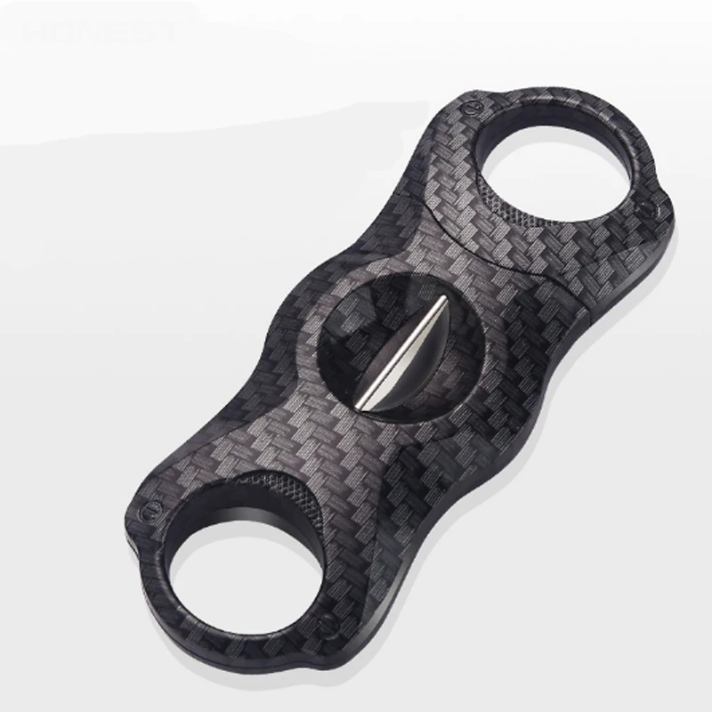 Hot Sale Stainless Steel Black Cigar Cutter V Shaped Custom Logo Portable Cigar Scissor