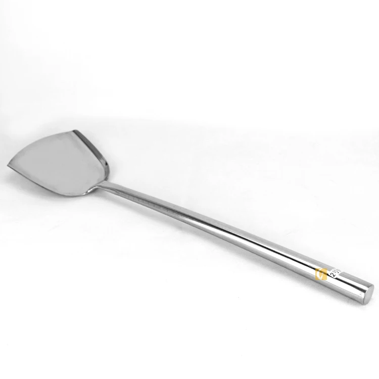 Hotel restaurant kitchenware long handle stainless steel chef shovel for wholesale