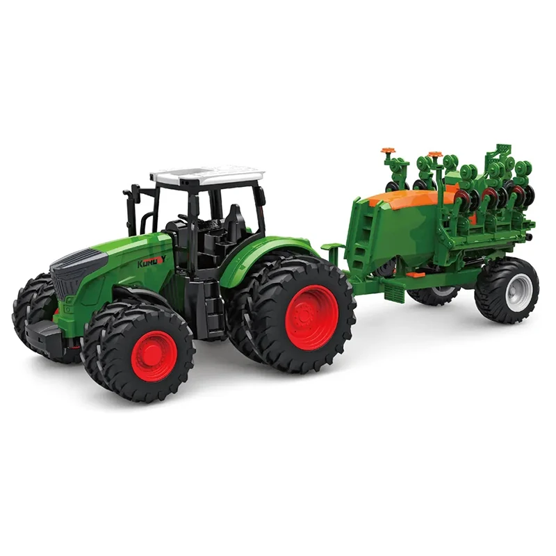 1/24 Children Farmer Tractor Toys Plastic Farmer Car Model Toy Sliding Farmer Car Toys