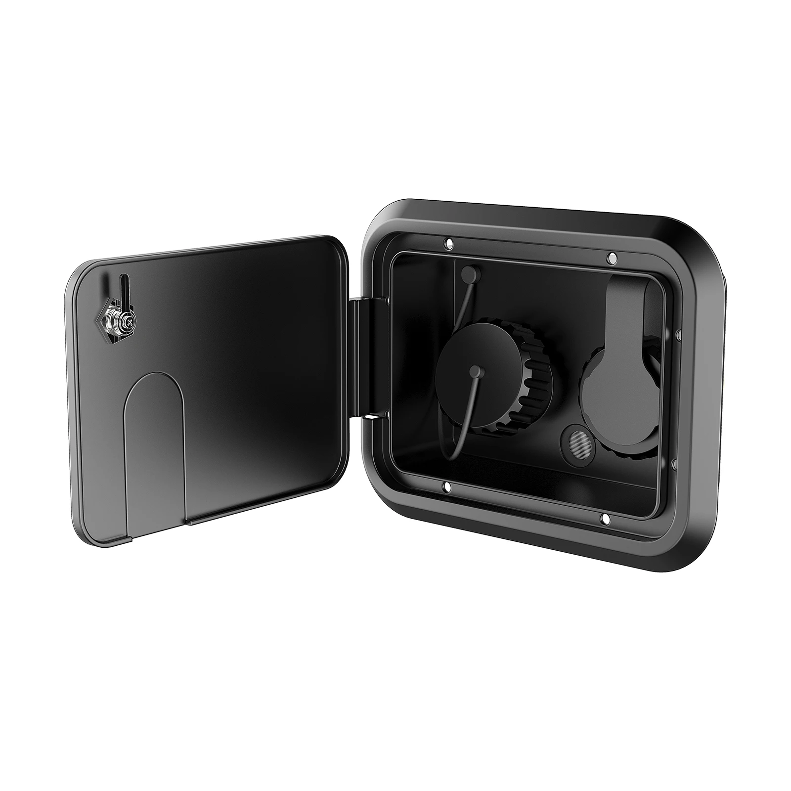 RV Water 2 in 1 Gravity/City Water fill inlet hatch with lock, RV Water Inlet Box