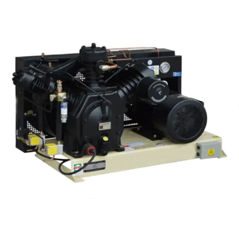 High Quality 30bar 40bar 7.5KW 3 Cylinder 2-stage Piston Air Compressor with Air Tank