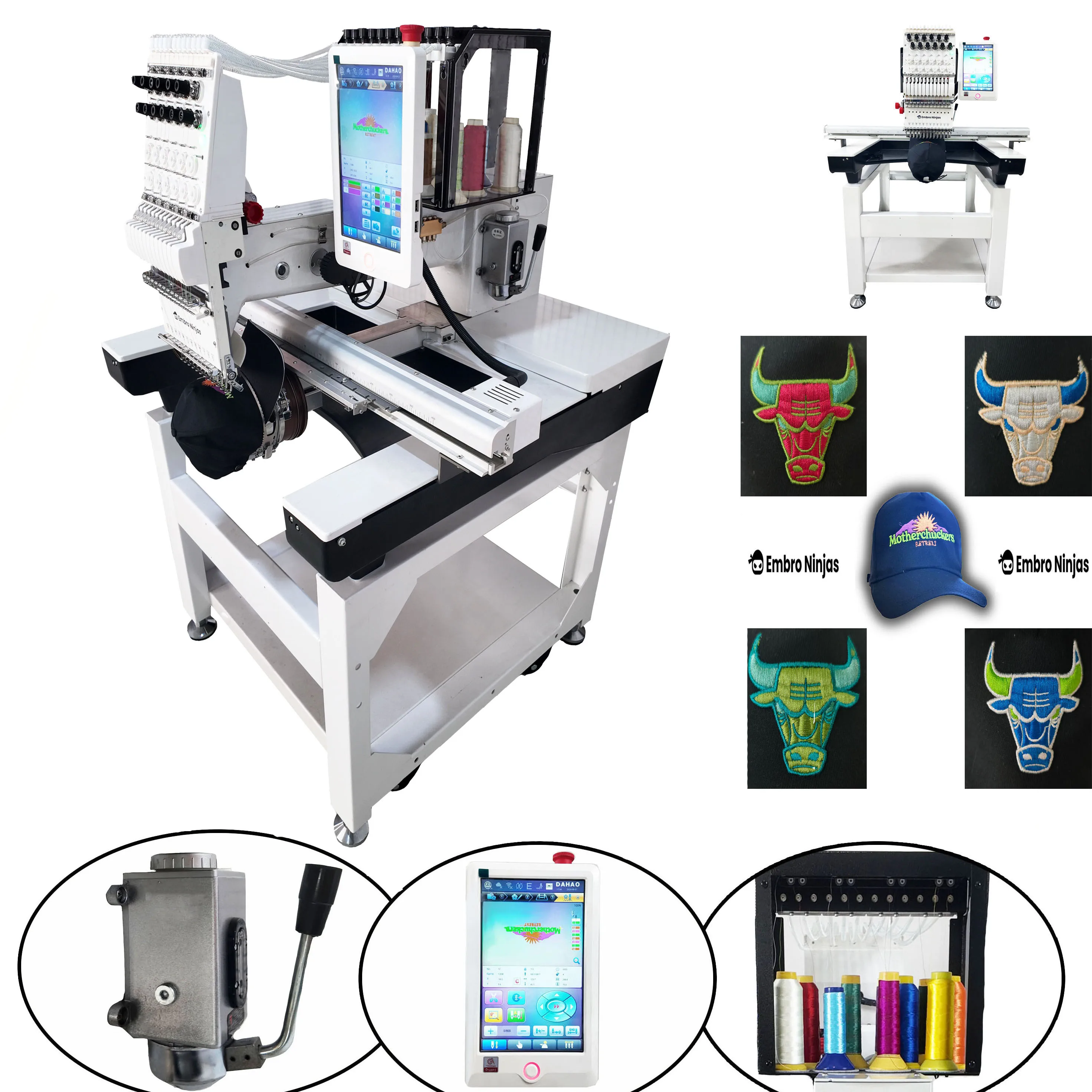 Новая компьютеризированная 12/15 игольчатая вышивальная машина с несколькими головками