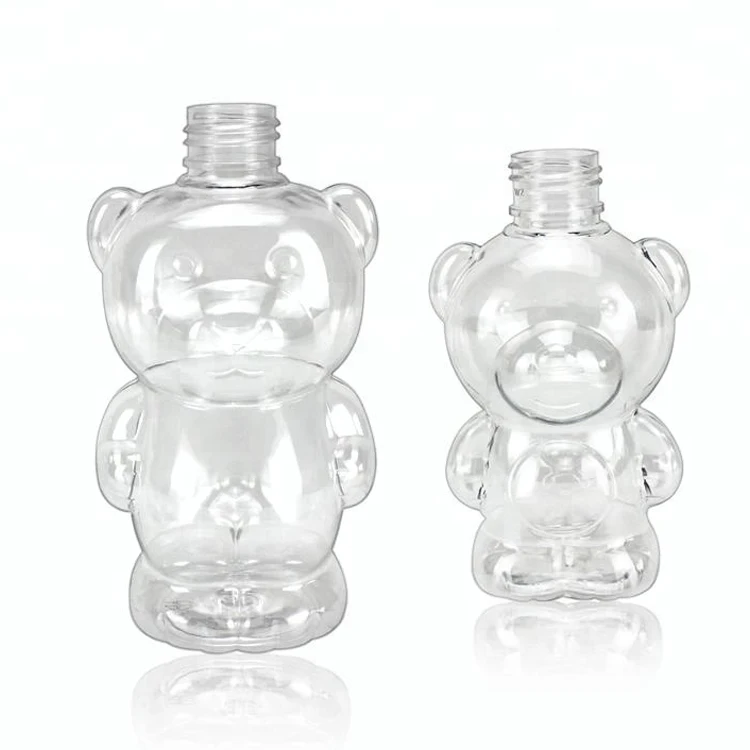 Plastic Packaging Bear 160ml 270ml Hot Sell Plastic Pet  Animal Shape Bottle
