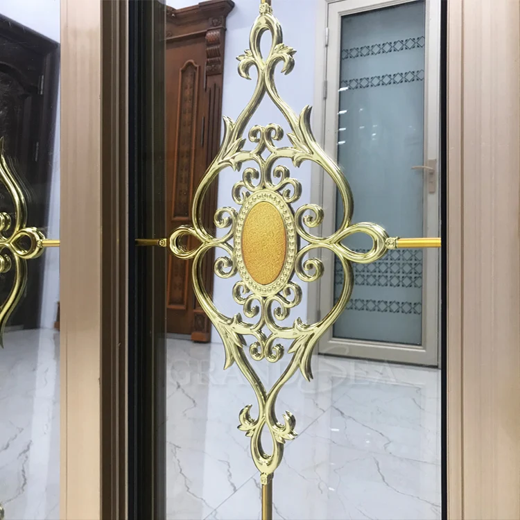  Китайское интерьерное раздвижное окно с цветным