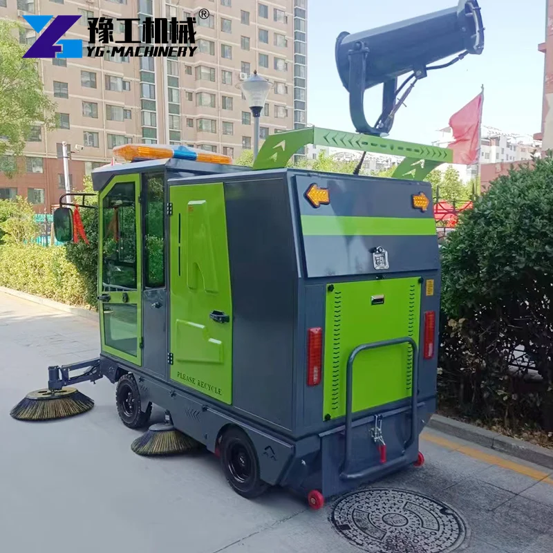 Automatic Street Sweeper Cleaning Equipment Industrial Floor Sweeper Sewer Cleaning Truck