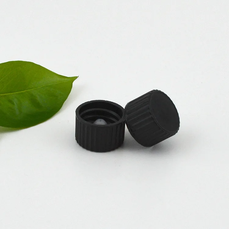 18/410 Black/white Bakelite Cap Phenolic UF Lid with Poly Seal Cone Liner