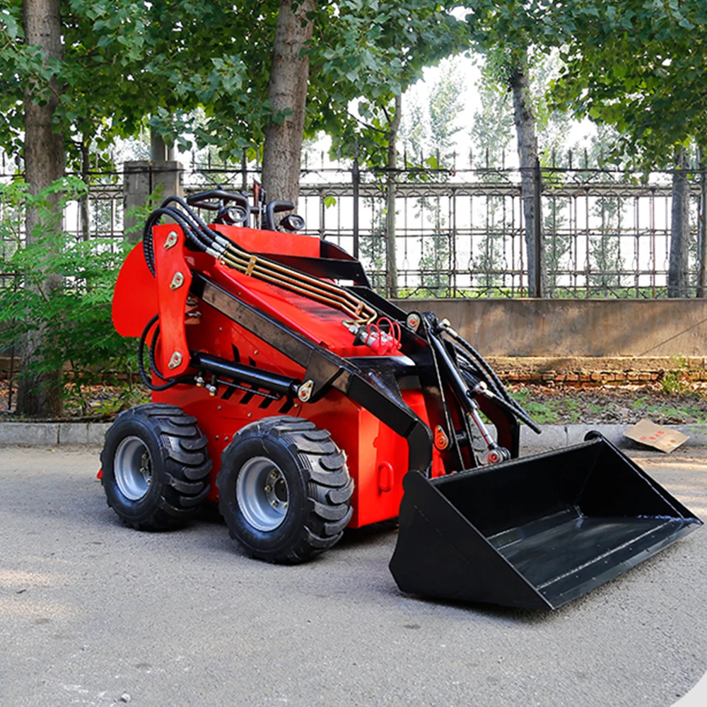 Мини-погрузчик с колесным погрузчиком