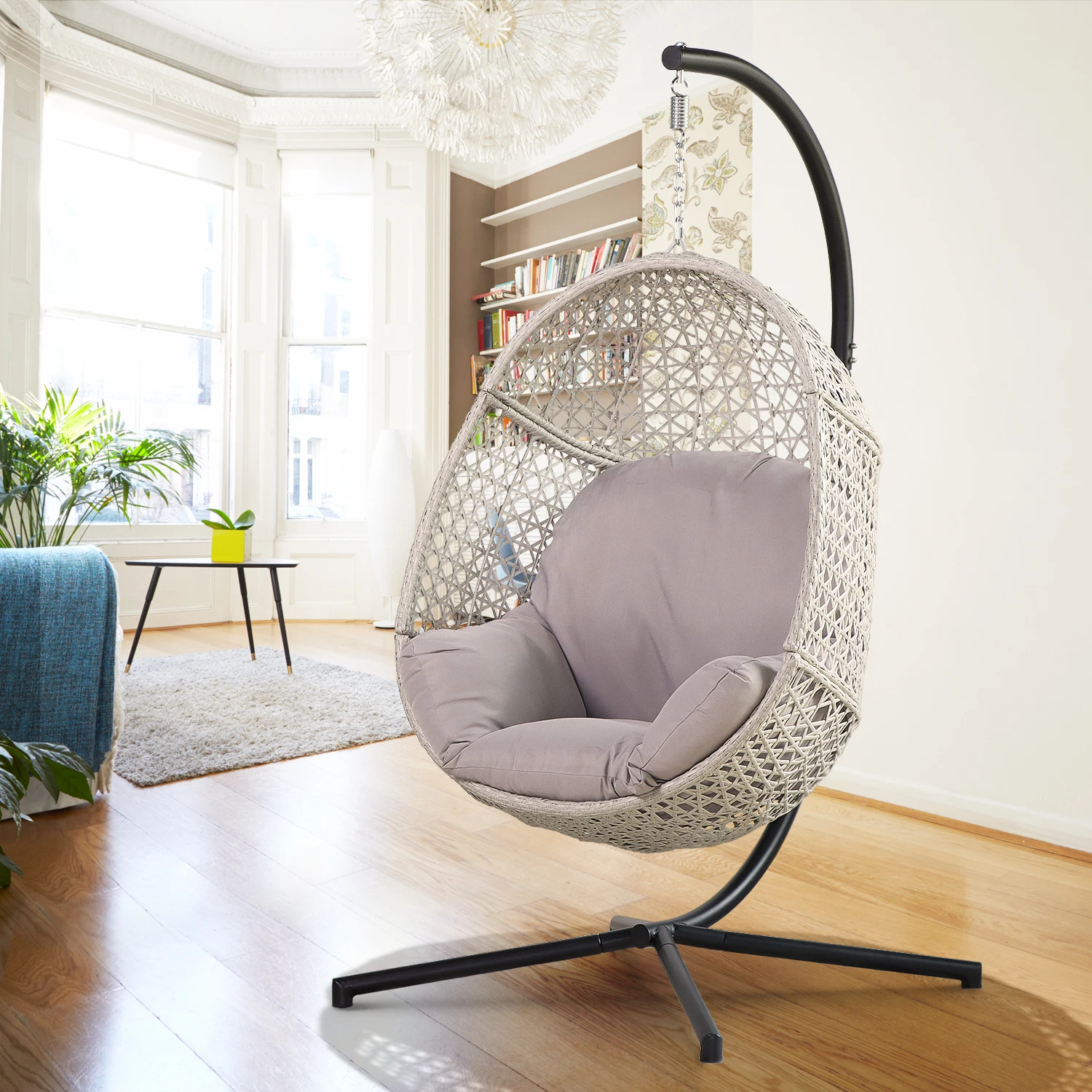 High Quality Rattan Egg Chair Bird Nest Swing Chair Patio Porch Swings Hammock Chairs