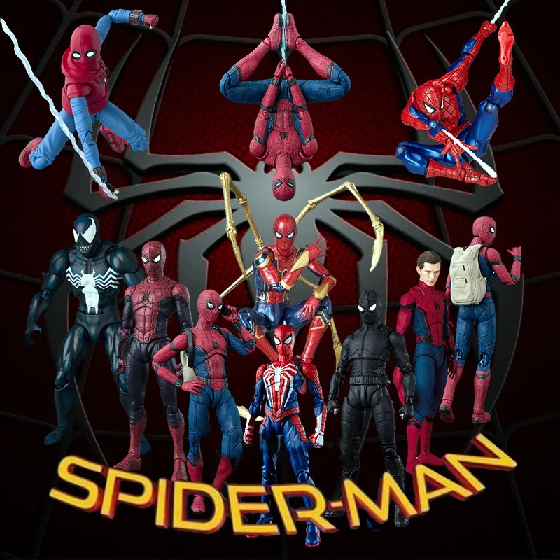 High Quality Customized Various versions SpiderMan Spider Man Spider-Man action figures toy PVC Action Figure Collection Toy