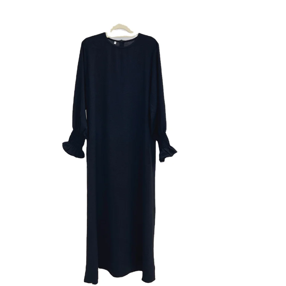 2023 Ближневосточное однотонное большое свободное и простое разноцветное женское платье