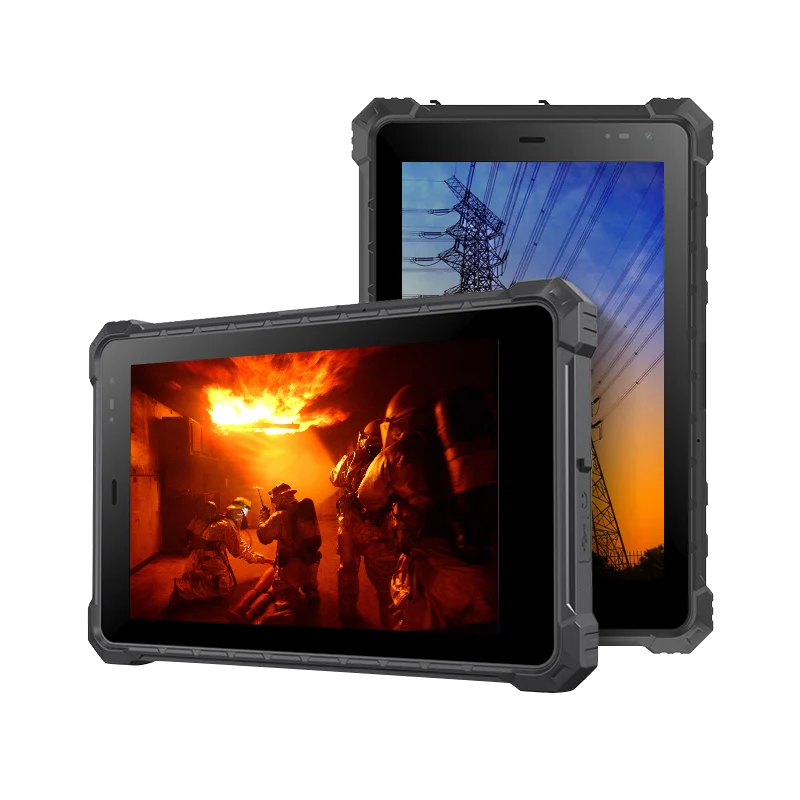 Factory Rugged OEM 8 Inch Industrial Tablet Dustproof Waterproof Shockproof IP68 Android Tablet with Fingerprint NFC 4G Lte  pc