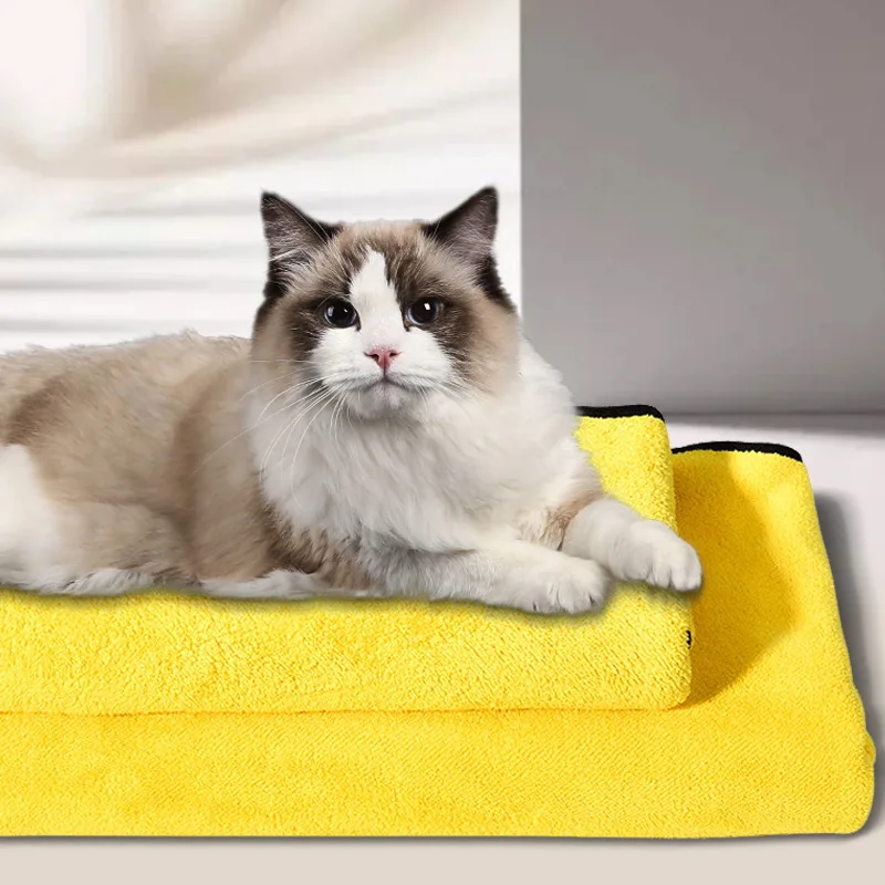 Pet Shower Towel Absorbent Microfibre Pet Towel Polyester Polyamide Micro Fiber Towel For Pet