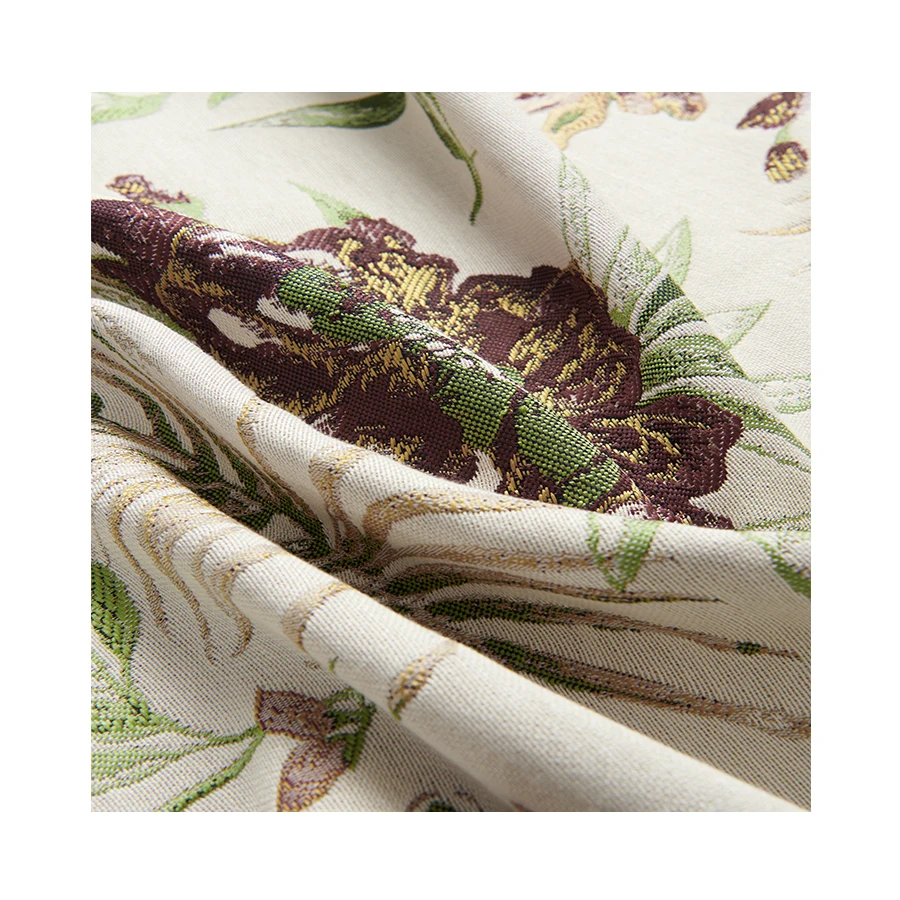 Factory Wholesale High Quality Blackout Jacquard Fabric Elastic Curtain Fabric