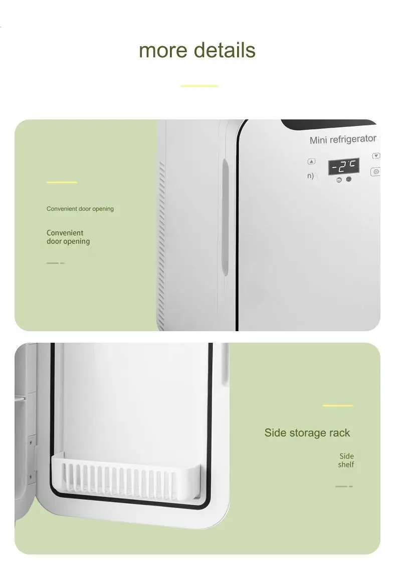 Custom logo Home use 26L mini fridge Double Door car freezer portable combined freezer and refrigerators for hotel